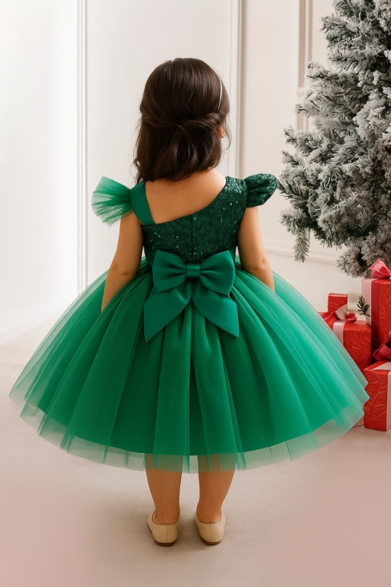 Kız Çocuk Abiye Elbise Tül Prenses Model Doğum Günü Parti Elbisesi - 2