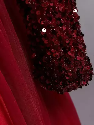 Kız Çocuk Özel Gün Elbisesi – Parlak Payetli Abiye - 4