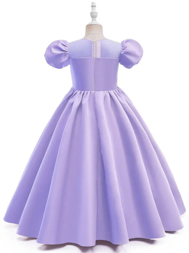 Kız Çocuk Prenses Abiye Elbise – Özel Gün ve Parti Kıyafeti-Tarlatanlı - 5