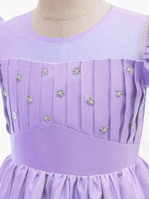 Kız Çocuk Prenses Abiye Elbise – Özel Gün ve Parti Kıyafeti-Tarlatanlı - 3