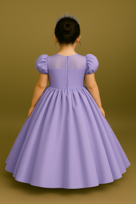 Kız Çocuk Prenses Abiye Elbise – Özel Gün ve Parti Kıyafeti-Tarlatanlı - 2