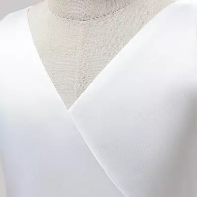 Prenses Model Kız Çocuk Abiye –Fiyonk Detaylı Tül Elbise Modeli Beyaz - 4